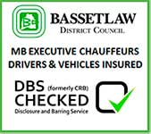 Bassetlaw District Council MB Executive Chauffeurs Drivers & Vehichles Insured